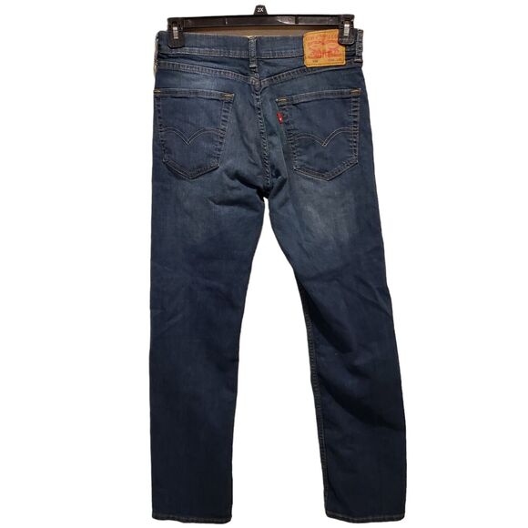 Levi's Men's 505 Blue Denim Medium Wash Pockets Straight Leg Jeans Sz W30 x L32 - Picture 4 of 9